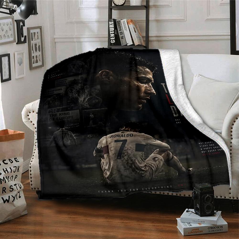 Last Dance Ronaldos Legacy printed flannel breathable and warm blanket, a stylish home gift, suitable for home, office and bedspread use. 0713a17