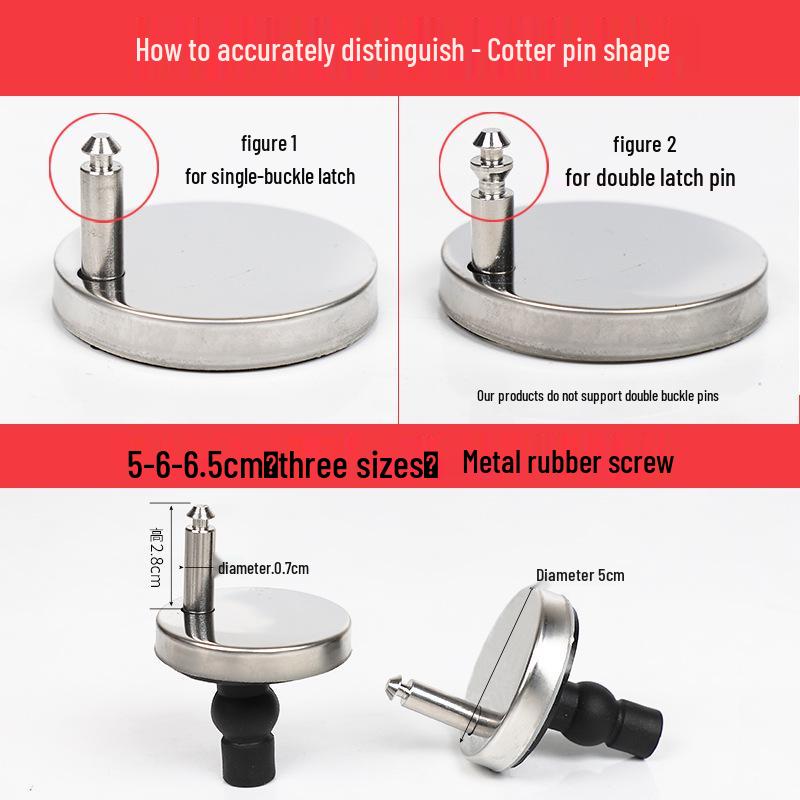 Универсальные винты для сиденья унитаза и крепежные гайки - Болты с круглым креплением снизу