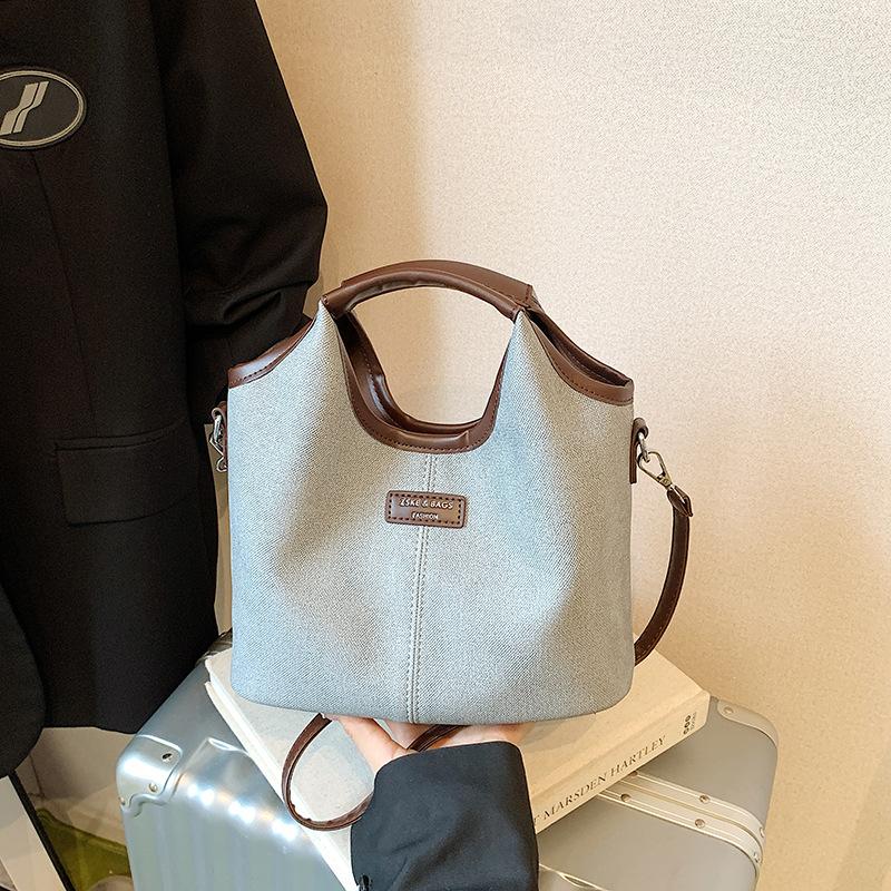 Премиальная женская сумка 2025 новая модная дорожная сумка на плечо, повседневная универсальная сумка-мессенджер, сумка-ведро