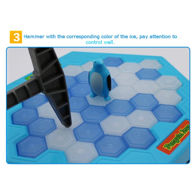 Спасите пингвина в ловушке, ледокол, молоток, семейная забавная настольная игра