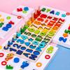 Магнитная доска для подсчета рыбы: Деревянная развивающая игрушка 6-в-1: Математика и сопоставление форм для дошкольного образования