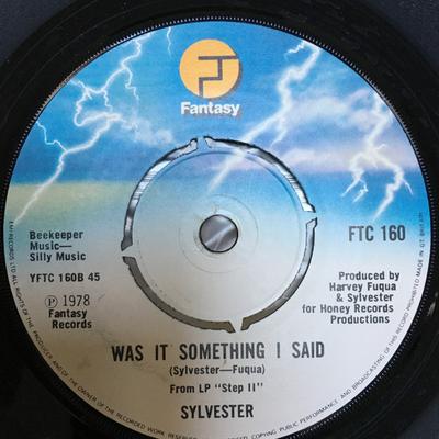 7-дюймовая пластинка SYLVESTER - You Make Me Feel (Могучий Реал) FTC160 Fantasy 1978 Великобритания Соул/Фанк Б/у