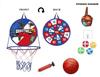 Children'S Foldable Basketball Rack Wall Mounted Two In One Non Punching Indoor Sports Sticky Ball Throwing