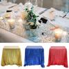 1PC Table Skirt Table Cloth Glitter Sequin Tablecloth Wedding Party Multi-Color Table Cover