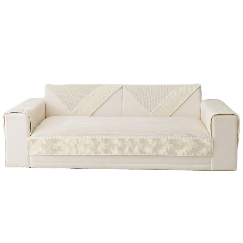 Диванная подушка в кремовом стиле, осень и зима, универсальный кожаный чехол для дивана на четыре сезона, плюшевый чехол, подушка для полотенец