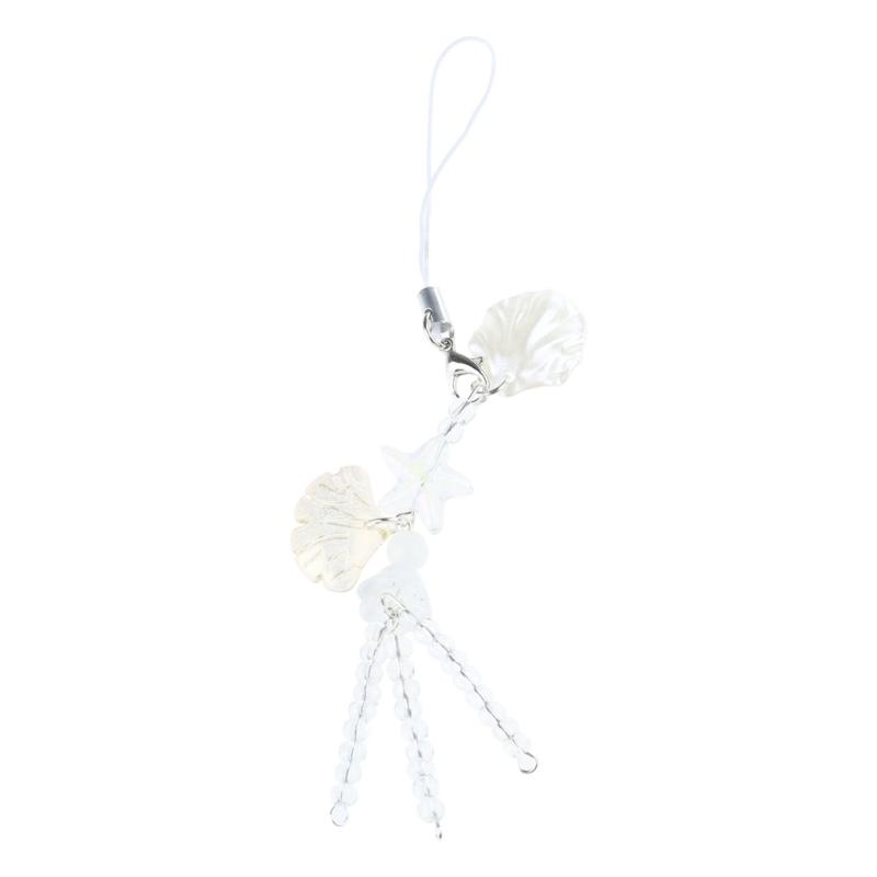 Y2k Phone Chain Tassels Star Jellyfish Pendant Keychain Phone Charm Strap Lanyard Bag Backpack Ornament Car Key Holder