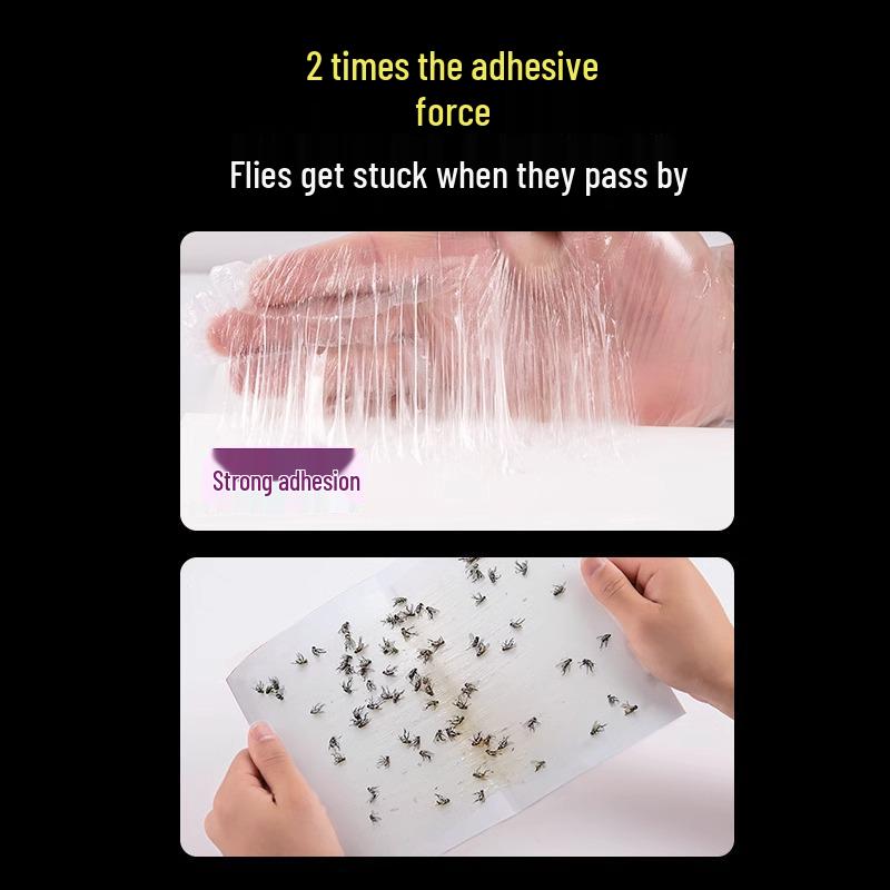 Липкая бумага от мух и комаров: Прочный, липкий кэтчер с лекарственным покрытием для бытового использования.