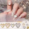 10Pcs Nail Ornaments Exquisite Shape 3D Visual Effect Vibrant Color Easy To Apply Acrylic Love Heart Style DIY Nail Art Decoration for Nail Salon
