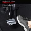 Futhope Car Foot Pedal Pads Covers For Tesla Model 3 Y Highland 2021-2024 Litchi grain anti Slip Accelerator Brake Rest Pedal