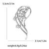 Элегантный темперамент модный сплав горный хрусталь цветок брошь высокого класса изысканный женский костюм шаль корсаж ювелирные изделия булавка