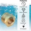 Brass Brass Hex Bushing 1/8 1/4 3/8 1/2 3/4 Water Gas Adapter Coupler Reducer Pipe Fitting