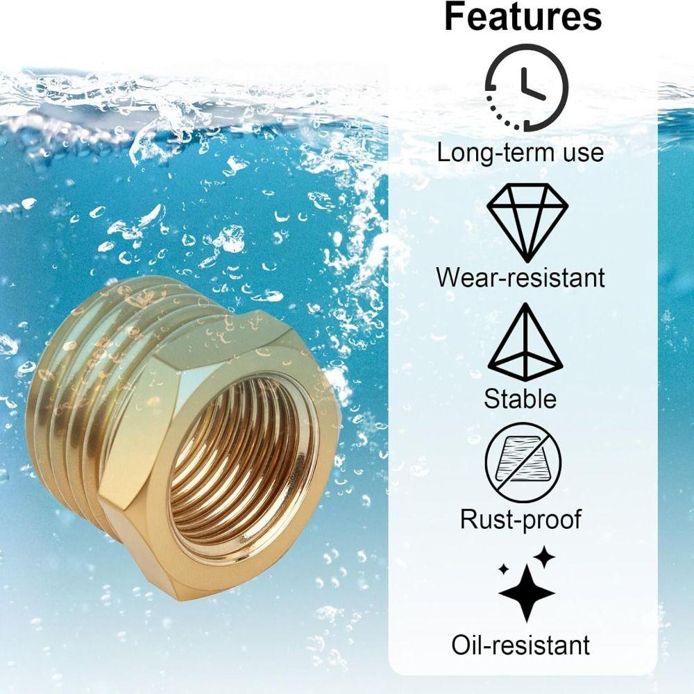 Brass Brass Hex Bushing 1/8 1/4 3/8 1/2 3/4 Water Gas Adapter Coupler Reducer Pipe Fitting