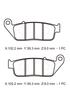 NTB (NTB) Brake Pads (Front) for Honda Rebel 250 (MC49) / Rebel 500 (PC60) etc. (A61-043HN)