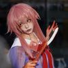 Gasai Yuno Косплей Аниме Дневник будущего Gasai Yuno Mirai Nikki Косплей Костюм Школьная форма Бант Короткая юбка Парик Костюмы на Хэллоуин