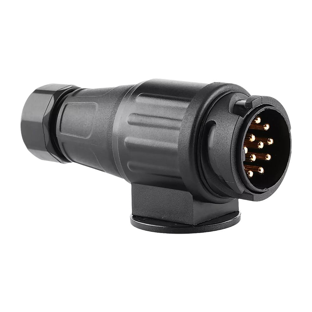 12V 13 Pin Trailer Plug 13 Pole Electrical Wiring Connector RV Socket Adapter Car Towing Bar Truck F6Q9