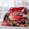 Arsenal Customize Text Blanket Cozy Personalized Blanket Warmthful Decor Versatile for Home Decor Living Room Office Chair Bedding All-Season Use