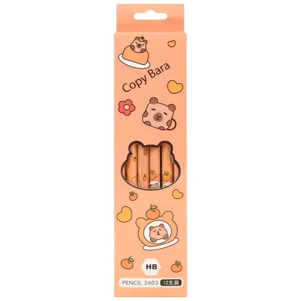 12 шт./набор карандашей для письма Capybara HB канцелярские принадлежности для рисования эскизы для детей и студентов