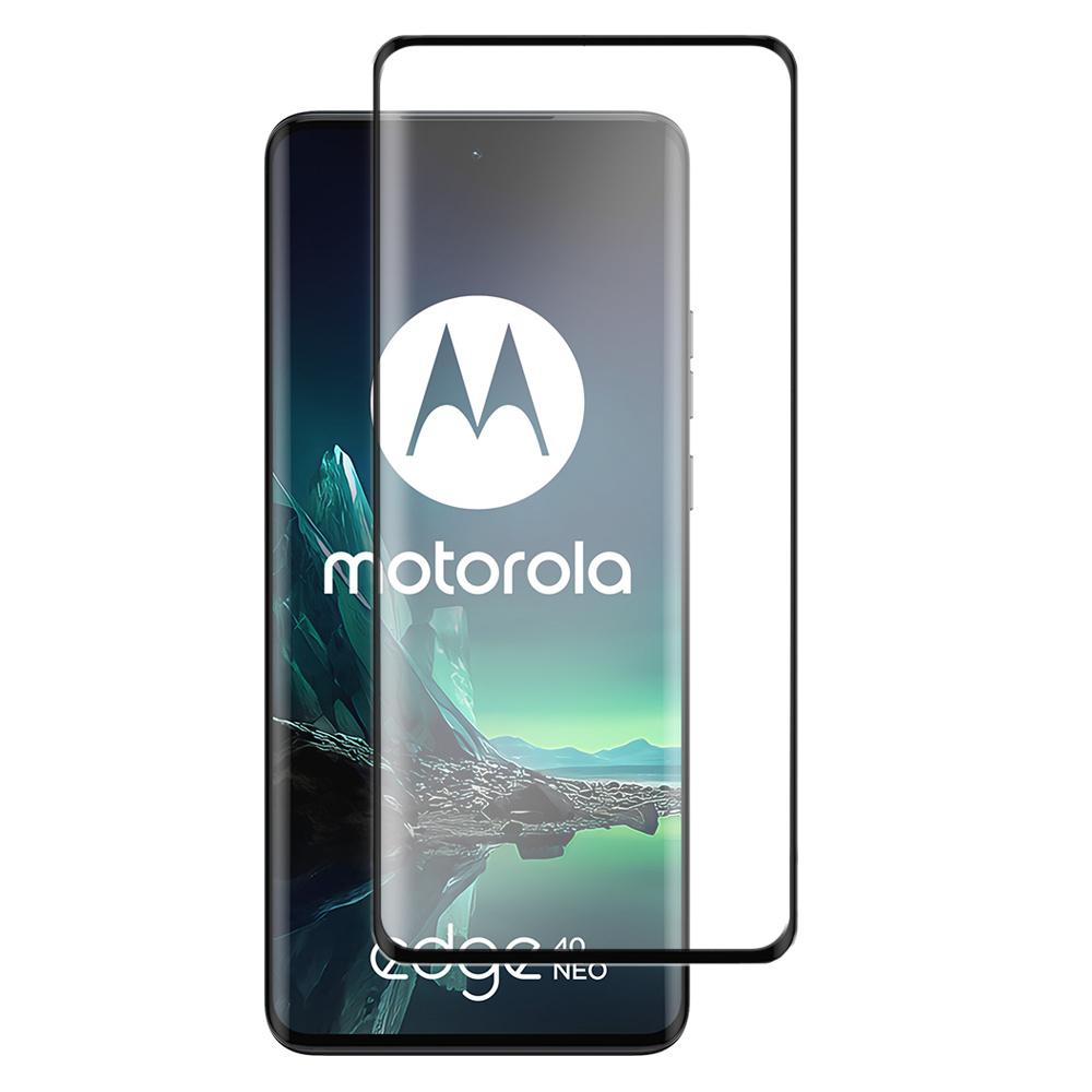 Tempered Glass for Motorola Edge 40 Neo, with a black frame