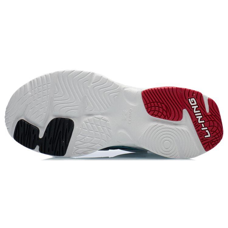 Li Ning Space Classic Shock Absorbing Low Top Running Shoes Women Sneakers White Gray AGCR332-5