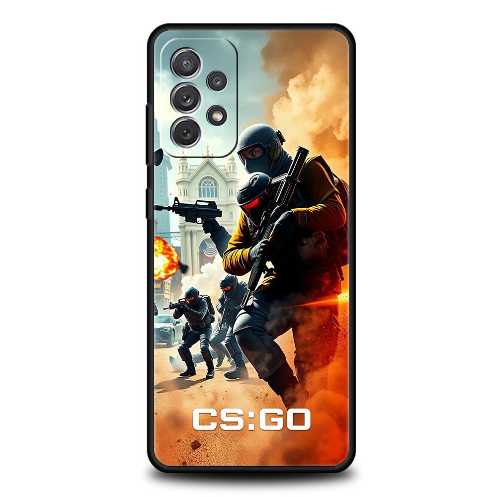 Чехол для телефона Counter Strike CS GO Горячая игра для Samsung Galaxy A55 A35 A15 A14 A25 A54 A51 A71 A72 A73 A32 A52 A52S A41 5G