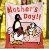 1pc Pingu2 Theme Blanket - Digital Print, Polyester, Cozy for All Seasons, Perfect for Outdoor, and Travel