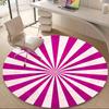 1pc Sunburst Pattern Office Round Area Rug, Indoor Mat Suitable ForOffice, Under Office Chairs Bedroom Living Room Home Decor D017