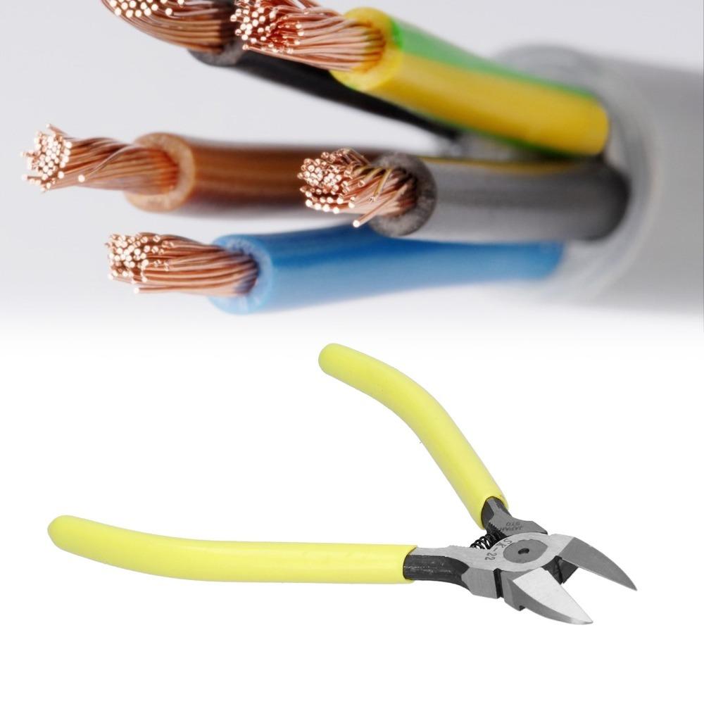 Anti-slip Wire Cutter Comfortable PVC Handle SideCutting Pliers Cutting Nippers Network Cables