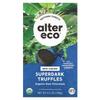 Organic Dark Chocolate Truffles, Superdark, 80% Cacao, 10 Truffles, 4.2 oz (120 g)