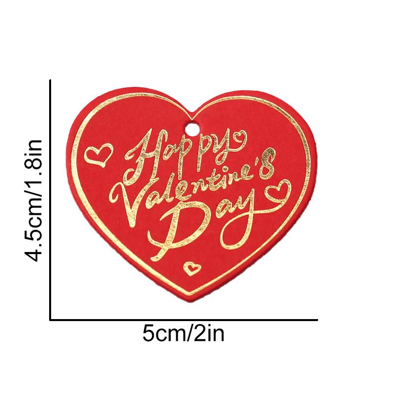 100 шт./пакет Упаковка Украшения DIY День Святого Валентина Вечеринка Бумага Счастливые Этикетки Карты Подарочные Бирки В Форме Сердца