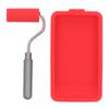 House Painting Tray Roller Brush Set Reusable Paint Tray and Roller Brush for Home Renovation