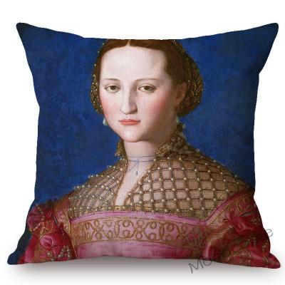 Home Decor Art European Oil Painting Poseidon Venus Sofa Throw Pillow Case Florentine Style Agnolo Bronzino Linen Cushion Cover