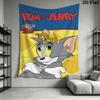 Tom Jerry Bubble Fun Tapestry Wallmounted Fashion Print Soft Background Wall Hanging Cloth Wall Covering Decoration