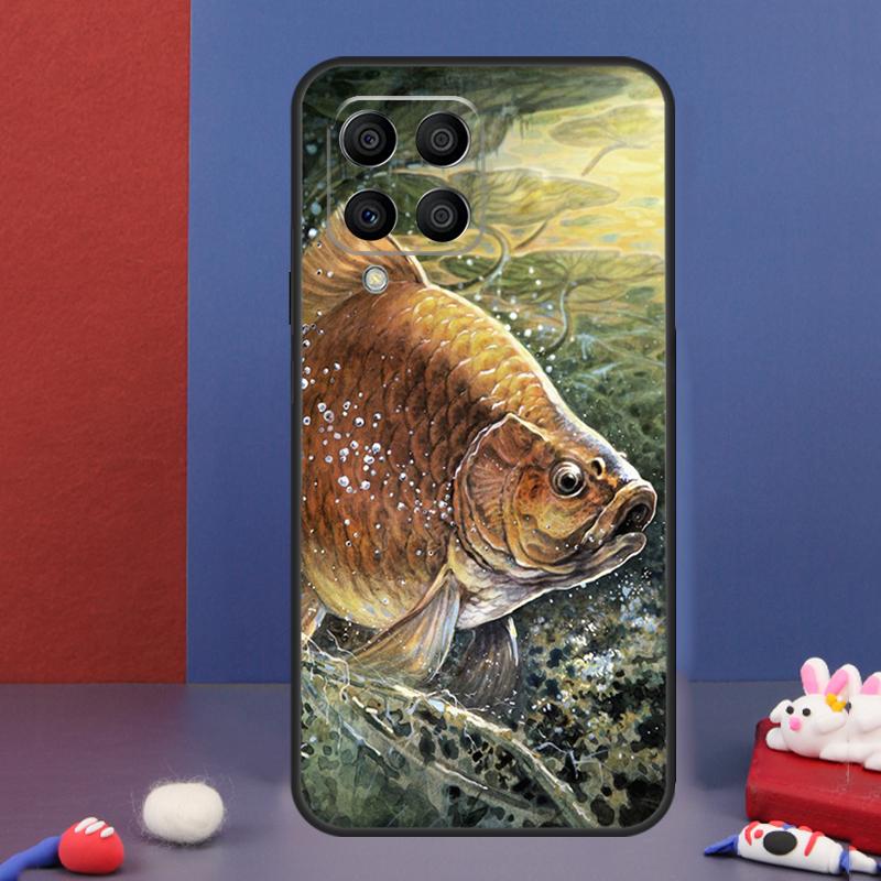 Fish Fishing Case For Samsung Galaxy M34 M14 M54 M13 M15 M36 M55 M35 M56 M16 M31 M11 M53 M12 M32 M52 M06