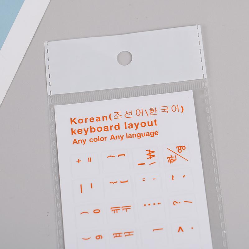 Износостойкие корейские прозрачные самоклеящиеся наклейки на клавиатуру с буквами
