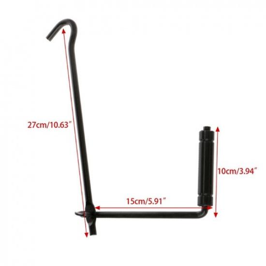 Складной стальной автомобильный ножничный домкрат Рукоятка рукоятки Подъемный шток Стойка Гаражный инструмент 1 шт.