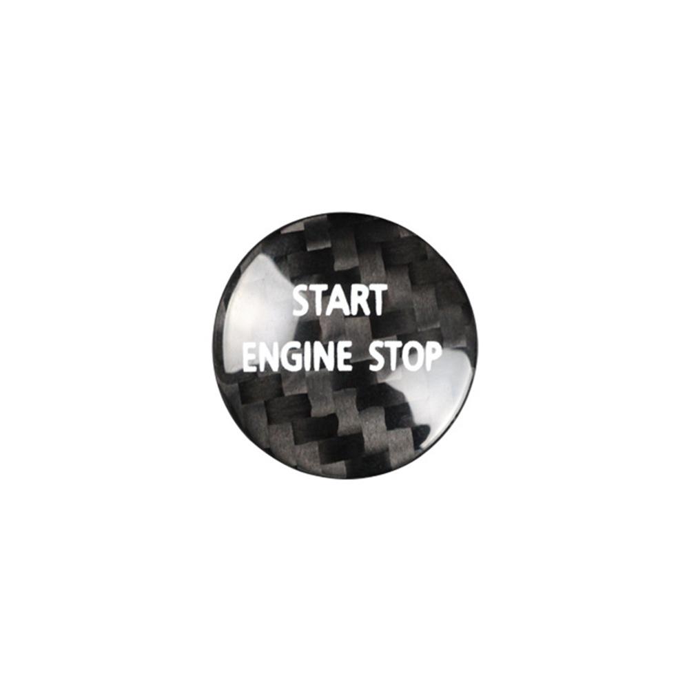 Engine Start Stop Button Cover Carbon Fiber For Land Rover Discovery 2010-2016