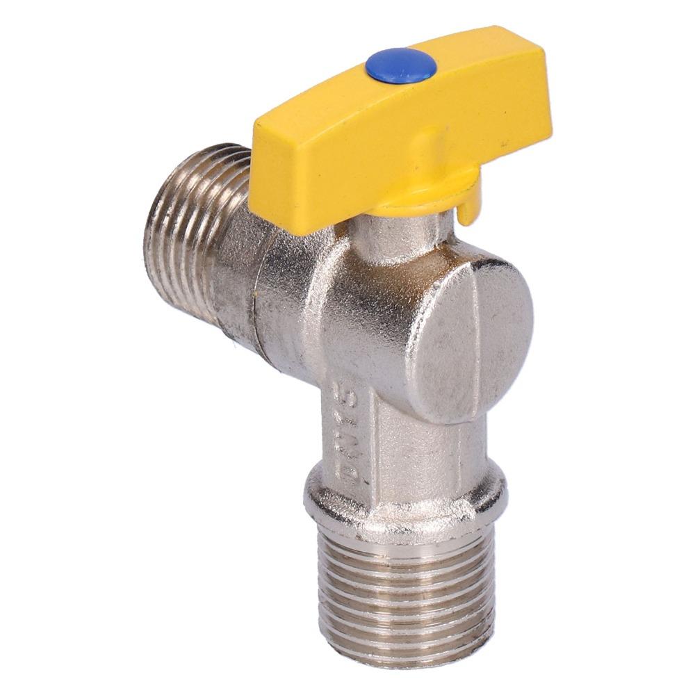 Brass Shut Off Valve G1/2 Male Thread Elbow Valve Durable Gas Angle Valve  Coal Gas