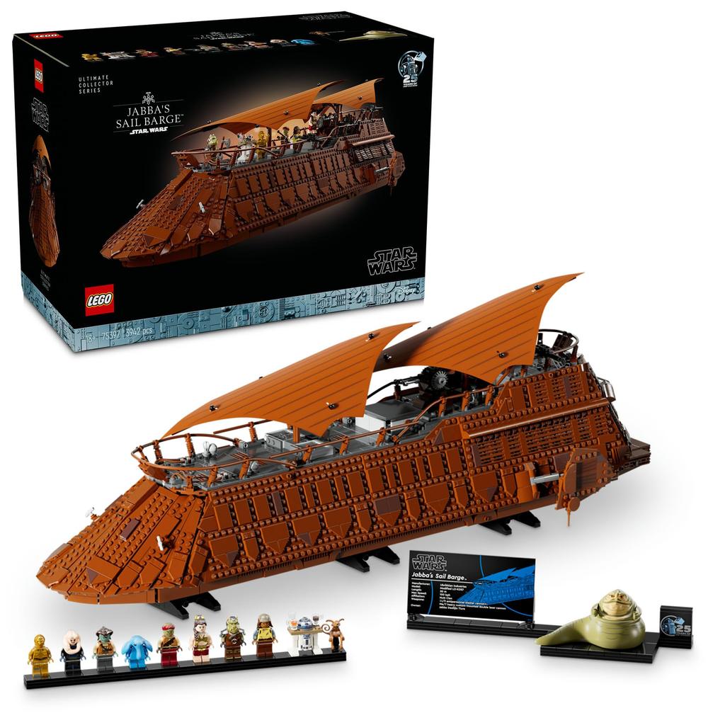 LEGO Star Wars Распродажа Баржа Игрушка Подарок на День Рождения Блок Мужской Женский Космос 75397 Джабба