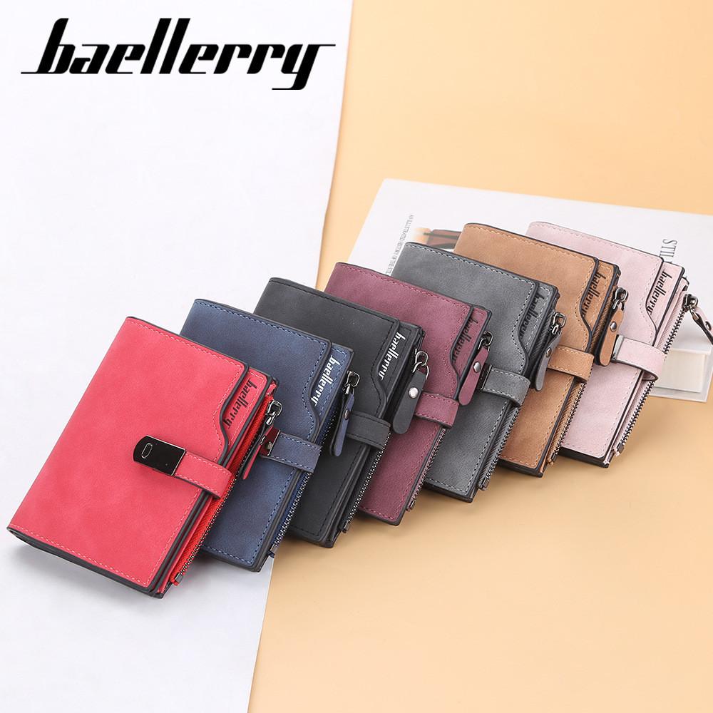 Pu Leather Wallet For Women With Zipper And Multiple Card Slots For Daily Use