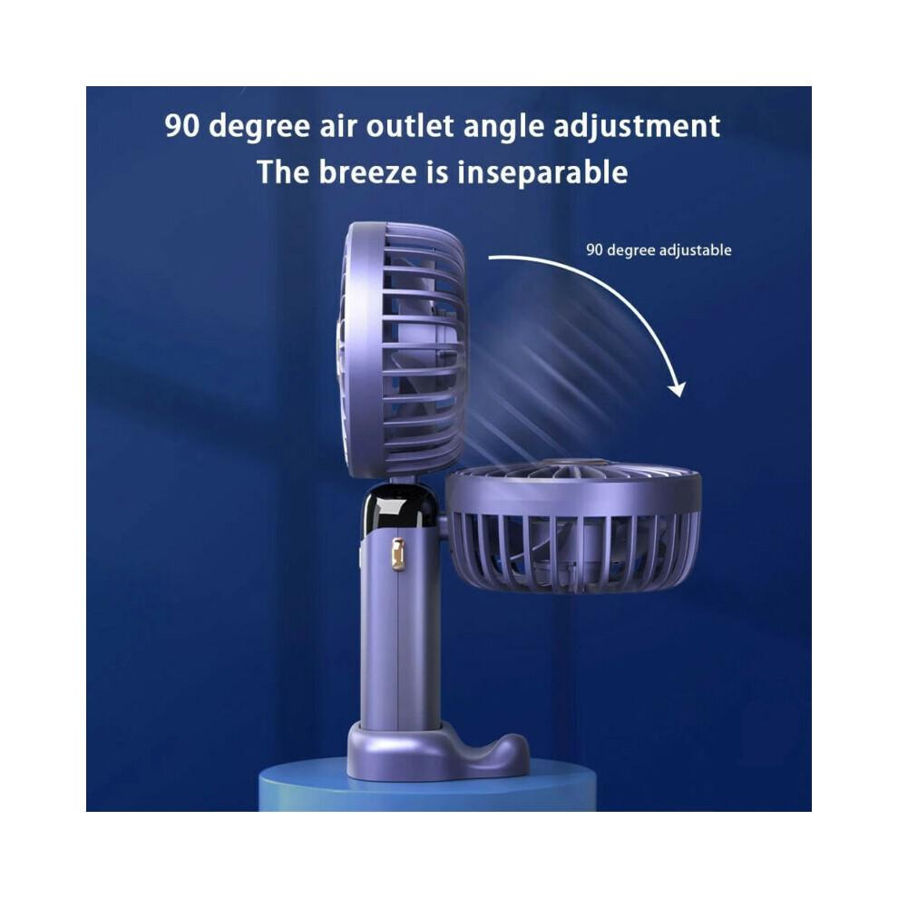 Tysrjsv 5-Speed Portable Rechargeable Handheld Fan