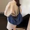 Denim Tote Bag Women's Large-capacity New Autumn and Winter Leisure Literature and Art Single Shoulder Messenger Commuter Bag