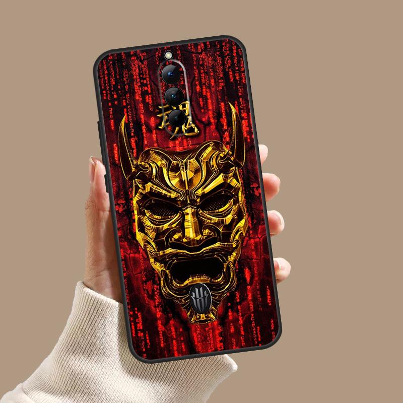 Чехол-маска Они Самурая для ZTE Nubia Red Magic 11 9S 8S 8 9 10 10S Pro Plus 6 7 6S 7S Pro 5G 6R 10 Air