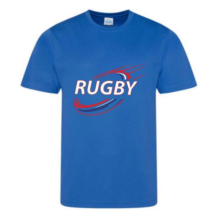 Ensemble Maillot &amp; Short de Rugby Enfant – Polyester – 3 au 14 ans - - Bleu royal