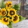Artificial Flower Sunflowers Lifelike Realistic Low-maintenance Non-fading Easy-care Artificial Flowers