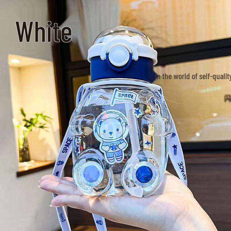 Пластиковый стакан для воды Big Belly с большой емкостью и трубочкой