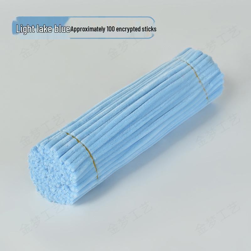 Букет из крутящихся синельных палочек DIY Набор - Густой Пух 100 Штук для Детей