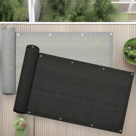 5x0,9 м балконный экран ограждение защита от ультрафиолета устойчивый к погодным условиям экран для перил апартаментов прочная ветрозащитная сетка солнцезащитный козырек