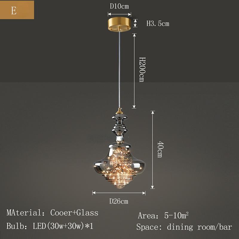 Легкая роскошная стеклянная лампа с 3 головками, люстра для столовой, античная латунная лампа, лампа для бара, маленькая люстра для чайной комнаты, люстра для кафе
