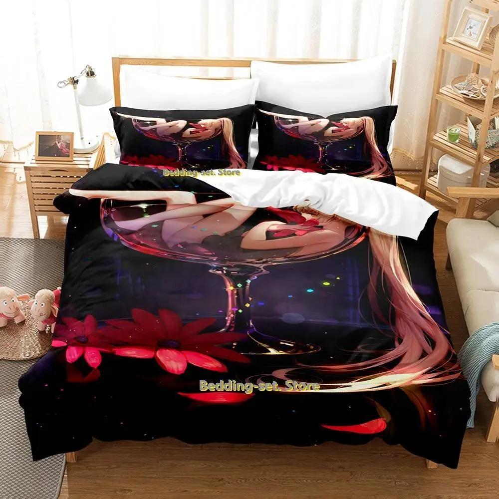 Pixiv Fantasia T Bedding Set Single Twin Full Queen King Size Bed Set Adult Kid Bedroom Duvetcover Sets Anime Parure de lit Bed