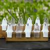 Yousheng 20 Pcs Mini Ghost Ornaments Sitting Ghost Miniatures Halloween Screaming or Smiling Ghost Decorations for Flower Pot Bookshelf Windowsill